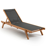 Шезлонг из текстиля и эвкалипта Power of Nature варинант исполнения - 1 | Loft Concept в Челябинске