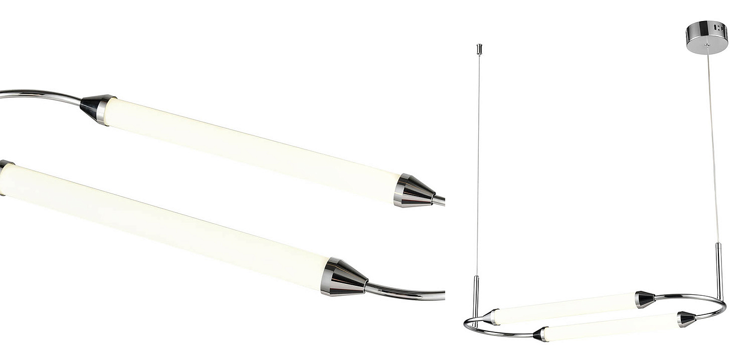 Подвесной светильник Giopato & Coombes CIRQUE Pendant Ellipse Horizontal Chrome Подвесной светильник Giopato & Coombes CIRQUE Pendant Ellipse Horizontal Chrome - Loft-Concept в Челябинске