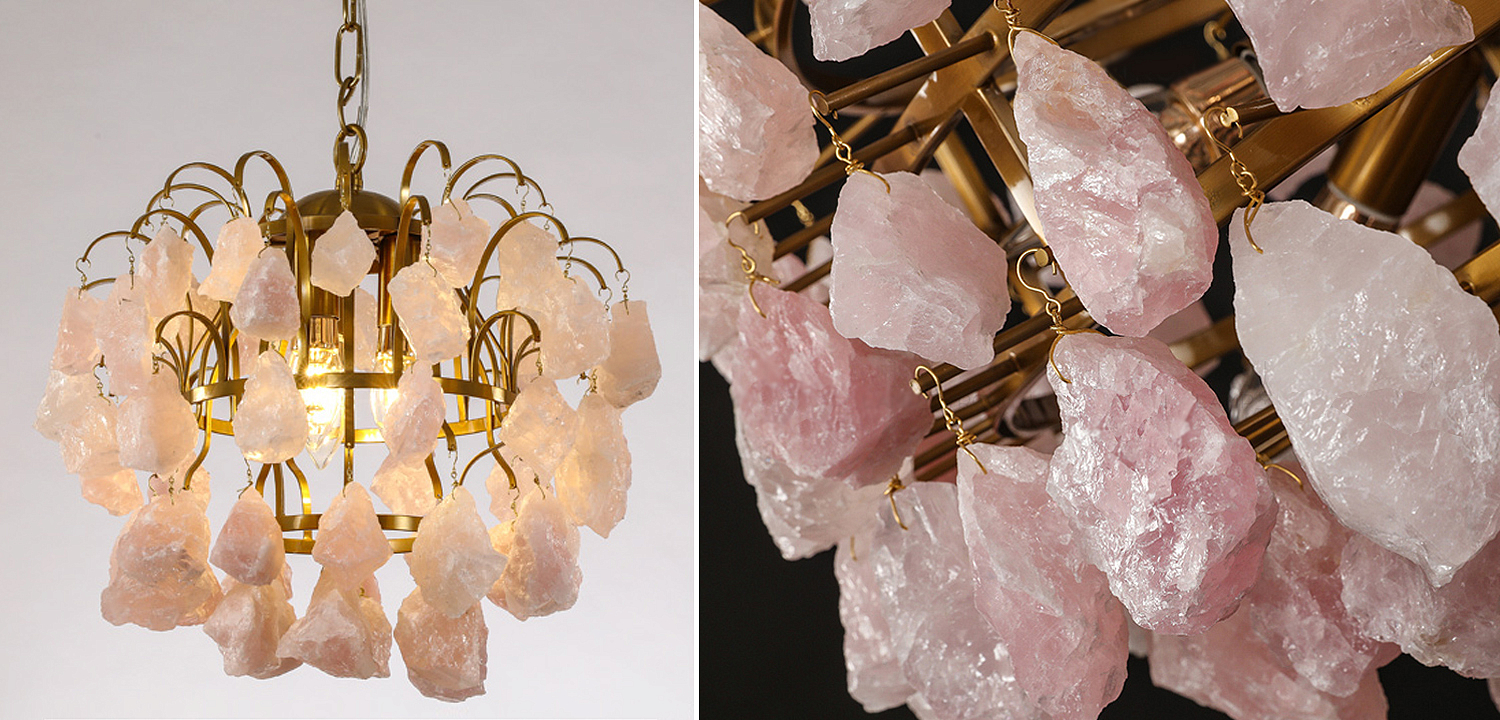 Hardis Pink stone Chandelier 30 Hardis Pink stone Chandelier 30 - Loft-Concept в Челябинске