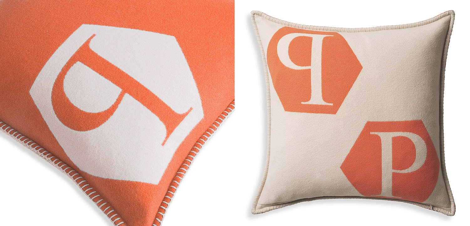 Подушка Philipp Plein Cushion Cashmere PP Logo 65 x 65 Orange Подушка Philipp Plein Cushion Cashmere PP Logo 65 x 65 Orange - Loft-Concept в Челябинске