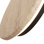 Бра с круглым плафоном из травертина Shaw Marble Lighting варинант исполнения - 5 | Loft Concept в Челябинске