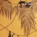 Обои с вышивкой ручной работы Étienne Original colourway on wool sateen варинант исполнения - 1 | Loft Concept в Челябинске