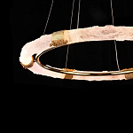 Люстра в форме кольца с золотым декором Warm Heavenly Light варинант исполнения - 6 | Loft Concept в Челябинске