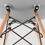 Пластиковый стул на ножках из массива бука Eames Mint варинант исполнения - 8 | Loft Concept в Челябинске