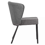 Стул серый с широкой закругленной спинкой Chair Gray Attractive варинант исполнения - 2 | Loft Concept в Челябинске