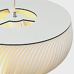 Подвесной светильник с белыми изящными декоративными лепестками Volumetric Petal Lamp варинант исполнения - 9 | Loft Concept в Челябинске