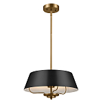 Подвесной светильник с конусовидным металлическим абажуром черного цвета Kichler варинант исполнения - 2 | Loft Concept в Челябинске