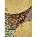 Столик приставной с цветочной резной фактурой Madagascar варинант исполнения - 2 | Loft Concept в Челябинске