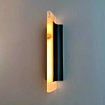 Бра вертикальное с мраморными рассеивателями на черном корпусе Gutter варинант исполнения - 2 | Loft Concept в Челябинске