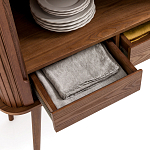 Буфет с двумя раздвижными дверцами Toinette Brown Wooden Cupboard варинант исполнения - 5 | Loft Concept в Челябинске