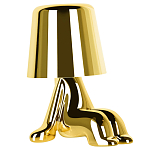 Настольная лампа фигурная цвета золото с гладким абажуром Высота 16 см Sophia варинант исполнения - 2 | Loft Concept в Челябинске