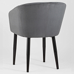 Мягкое кресло на металлических ножках Shaggy Dark Grey варинант исполнения - 4 | Loft Concept в Челябинске