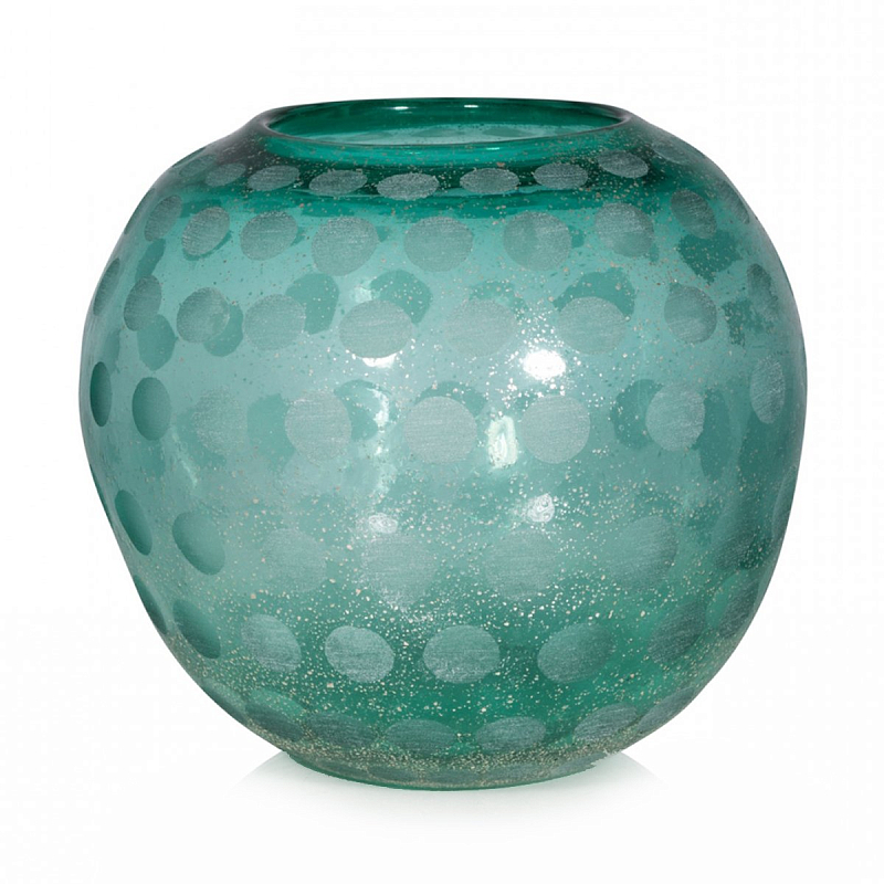 Ваза Turquoise Pear Ball Бирюзовый Ваза Turquoise Pear Ball Бирюзовый в Челябинске | Loft Concept