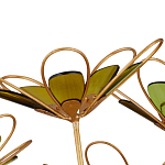 Люстра золотого цвета в форме цветка Hanging Flowers варинант исполнения - 2 | Loft Concept в Челябинске