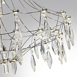 Люстра подвесная из металла с хрустальными прозрачными подвесками Quasar 81 варинант исполнения - 13 | Loft Concept в Челябинске