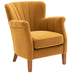 Кресло велюровое на ножках из массива ясеня Jessie Armchair варинант исполнения - 1 | Loft Concept в Челябинске