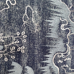 Мебельная ткань Вышивка серый цвет 130 см T2-39 варинант исполнения - 2 | Loft Concept в Челябинске