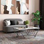 Диван в велюровой обивке серого цвета COLOR BLOCK варинант исполнения - 9 | Loft Concept в Челябинске