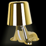 Настольная лампа фигурная цвета золото с гладким абажуром Высота 16 см Sophia варинант исполнения - 7 | Loft Concept в Челябинске