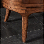 Прикроватный столик из дерева с 2-мя ящиками Moon Walnut Furniture варинант исполнения - 7 | Loft Concept в Челябинске