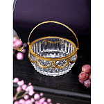 Корзиночка из прозрачного стекла с бронзовой ручкой Eden Garden варинант исполнения - 3 | Loft Concept в Челябинске