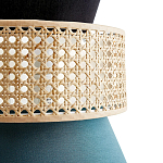 Бра с плетеным декором из ротанга Bonnie Wicker Blue Wall Lamp варинант исполнения - 3 | Loft Concept в Челябинске