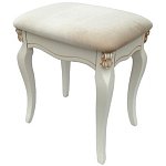 Пуф из массива дерева с велюровой обивкой Pascal French Seating варинант исполнения - 1 | Loft Concept в Челябинске