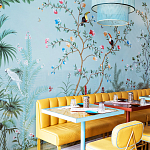 Обои ручная роспись Amazonia Duck Egg варинант исполнения - 5 | Loft Concept в Челябинске