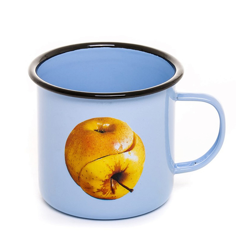 Кружка Seletti Apple Голубой Желтый Кружка Seletti Apple Голубой Желтый в Челябинске | Loft Concept