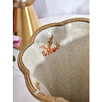 Ваза голубого цвета из фарфора с цветочным рисунком и бронзовой стрекозой Blue Garden варинант исполнения - 6 | Loft Concept в Челябинске