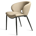 Стул обеденный кремовый из экокожи Futuristic Chair варинант исполнения - 1 | Loft Concept в Челябинске