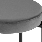 Табурет с мягким круглым сиденьем RIO Grey варинант исполнения - 3 | Loft Concept в Челябинске