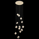 Люстра каскадная с мозаичным хрустальным оформлением Sparks of Crystal варинант исполнения - 3 | Loft Concept в Челябинске