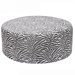 Пуф круглый с принтом Beige Jacquard варинант исполнения - 1 | Loft Concept в Челябинске