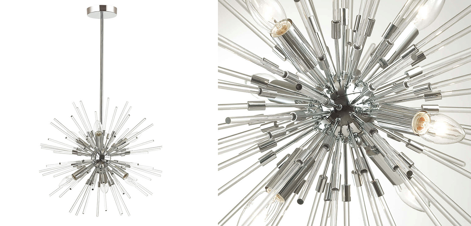Люстра Welund Sputnik Chandelier chromium Люстра Welund Sputnik Chandelier chromium - Loft-Concept в Челябинске