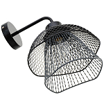 Бра с сетчатым металлическим абажуром Black Mesh Lampshade варинант исполнения - 4 | Loft Concept в Челябинске