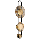 Бра со стеклянными плафонами в форме дисков Savio Brown Glass Disc Light варинант исполнения - 1 | Loft Concept в Челябинске