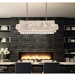 Люстра овальной формы хрустальная в неоклассическом стиле Majesty варинант исполнения - 8 | Loft Concept в Челябинске