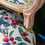Стул из массива бука бежевый с изображением птиц и цветов Beige Green Chinoiserie Rose Garden Chair варинант исполнения - 4 | Loft Concept в Челябинске
