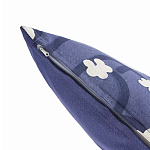 Подушка декоративная синяя с цветочным принтом Blossom Essence Emily варинант исполнения - 2 | Loft Concept в Челябинске