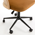 Офисное кресло из велюра и ротанга Eilwen Rattan Wicker Chair варинант исполнения - 5 | Loft Concept в Челябинске