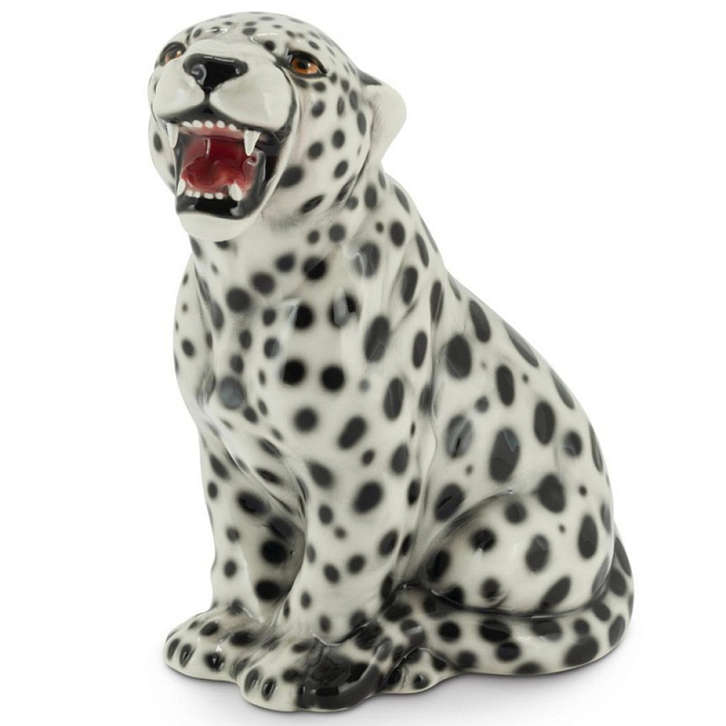 Статуэтка Cheetah Белый Черный Коричневый Статуэтка Cheetah Белый Черный Коричневый в Челябинске | Loft Concept