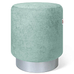 Пуф мятный велюр на металлическом основании Golden Belt варинант исполнения - 1 | Loft Concept в Челябинске