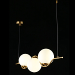 Люстра подвесная светодиодная Jagna 2 Gold and White варинант исполнения - 3 | Loft Concept в Челябинске