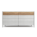 Комод 8 ящиков с подсветкой на рельефном фасаде Warm Industrial варинант исполнения - 1 | Loft Concept в Челябинске