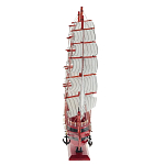 Декоративная модель деревянного красного парусника в подарочной упаковке With The low варинант исполнения - 2 | Loft Concept в Челябинске