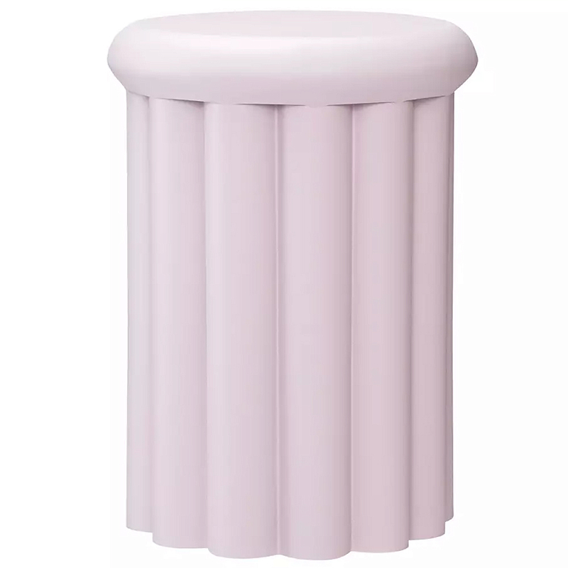 Столик приставной круглый с фактурным основанием Textured Table Base Синий Сиреневый Столик приставной круглый с фактурным основанием Textured Table Base Синий Сиреневый в Челябинске | Loft Concept