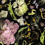 Круглый журнальный столик со столешницей из эпоксидной смолы Epoxy Resin Flowers Coffee Table варинант исполнения - 9 | Loft Concept в Челябинске