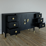 Большой Комод-буфет Elsa Dreams Black с ящиками варинант исполнения - 6 | Loft Concept в Челябинске