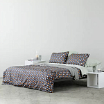 Постельное белье из сатина с принтом треугольники 150х200 см Triangular Dreams варинант исполнения - 6 | Loft Concept в Челябинске